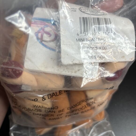 Disney Store Chip N Dale 7" Mini Bean Bag Plush Set NWT READ 16588 - Picture 3 of 9